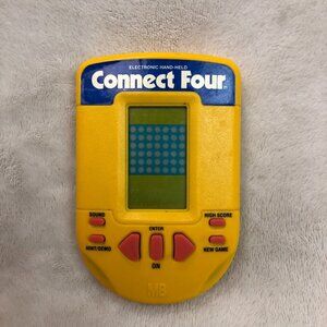 Vintage 1995 Connect Four LCD Electronic Hand-Held Game By Milton Bradley -WORKS